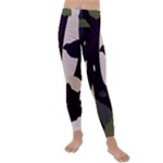 Pattern Formes Vert/Noir  Kids  Lightweight Velour Leggings
