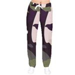 Pattern Formes Vert/Noir  Women velvet Drawstring Pants