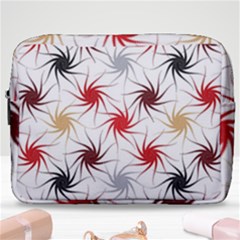 Pearl Pattern Floral Design Art Digital Seamless Make Up Pouch (large) by Vaneshart