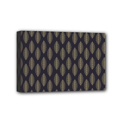 Abstract Seamlesspattern Graphic Lines Vintage Background Grunge Diamond Square Mini Canvas 6  X 4  (stretched) by Vaneshart