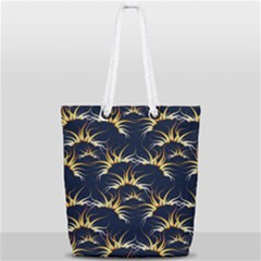 Pearl Pattern Floral Design Art Digital Seamless Full Print Rope Handle Tote (small) by Vaneshart