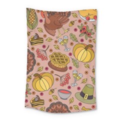 Thanksgiving Pattern Small Tapestry by Sobalvarro