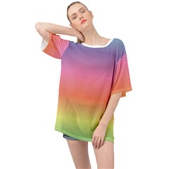 Rainbow Shades Oversized Chiffon Top by designsbymallika