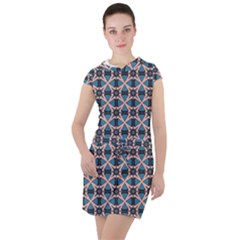 Df Alhambrine Cetta Drawstring Hooded Dress by deformigo