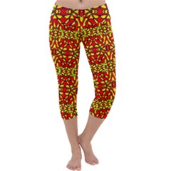 Rby 113 Capri Yoga Leggings by ArtworkByPatrick