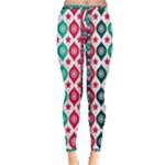 Flat Design Christmas Pattern Collection Inside Out Leggings