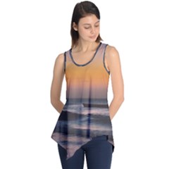 Seascape Sunset At Jericoacoara, Ceara, Brazil Sleeveless Tunic by dflcprintsclothing