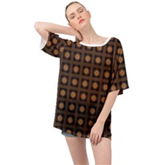 Df Freesia Vicegrand Oversized Chiffon Top by deformigo