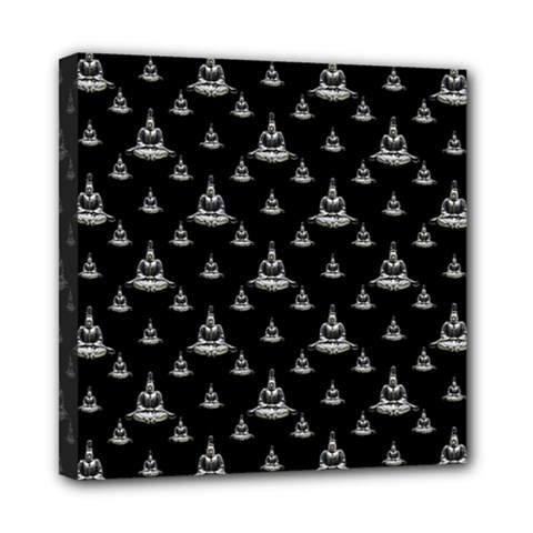 Buddhism Motif Print Pattern Design Mini Canvas 8  X 8  (stretched) by dflcprintsclothing