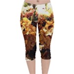 Begonia 1 2 Velvet Capri Leggings 