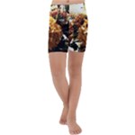 Begonia 1 2 Kids  Lightweight Velour Capri Yoga Leggings