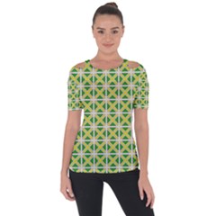 Thrillium Shoulder Cut Out Short Sleeve Top by deformigo