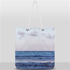 Pink Ocean Hues Full Print Rope Handle Tote (large) by TheLazyPineapple