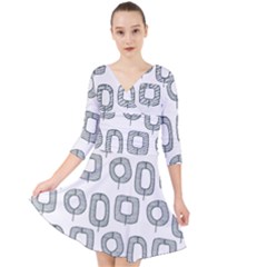Forest Patterns 16 Quarter Sleeve Front Wrap Dress by Sobalvarro