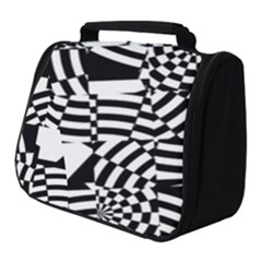 Black And White Crazy Pattern Full Print Travel Pouch (small) by Sobalvarro