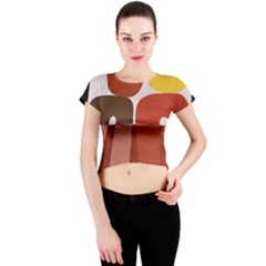 Sophie Taeuber Arp, Composition À Motifs D arceaux Ou Composition Horizontale Verticale Crew Neck Crop Top by Sobalvarro