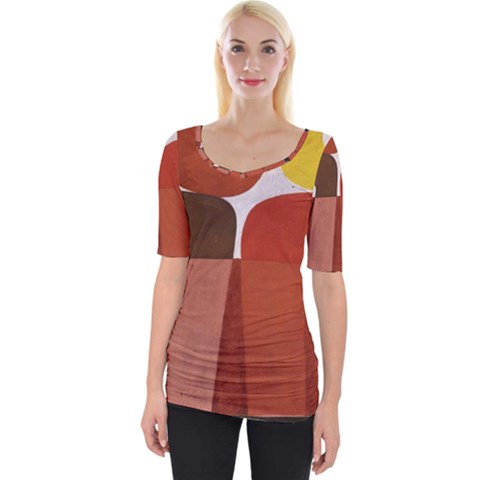 Sophie Taeuber Arp, Composition À Motifs D arceaux Ou Composition Horizontale Verticale Wide Neckline Tee by Sobalvarro