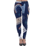 Colorful Cute Cats Seamless Pattern Lightweight Velour Leggings