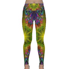 Fractal Abstract Background Pattern Lightweight Velour Classic Yoga Leggings