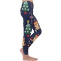 Boston Terrier Welsh Corgi Puppies Seamless Pattern Wallpaper Kids  Lightweight Velour Leggings View3