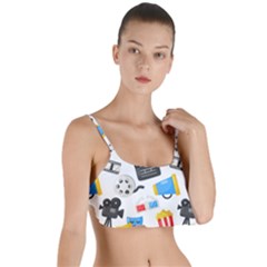 Cinema Icons Pattern Seamless Signs Symbols Collection Icon Layered Top Bikini Top  by Nexatart