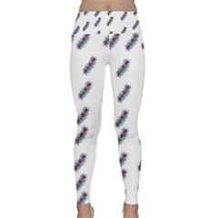 Japan Cherry Blossoms On White Lightweight Velour Classic Yoga Leggings by pepitasart