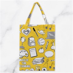 Pattern With Basketball Apple Paint Back School Illustration Classic Tote Bag by Nexatart