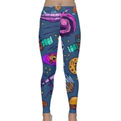 Space Sketch Set Colored Classic Yoga Leggings by Nexatart
