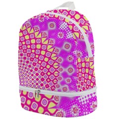 Digital Arts Fractals Futuristic Pink Zip Bottom Backpack by Nexatart