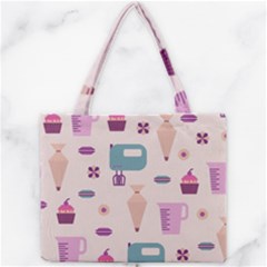 Seamless Bakery Vector Pattern Mini Tote Bag by Nexatart