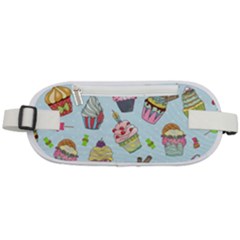 Cupcake Doodle Pattern Rounded Waist Pouch by Sobalvarro