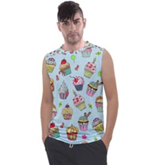 Cupcake Doodle Pattern Men s Regular Tank Top by Sobalvarro