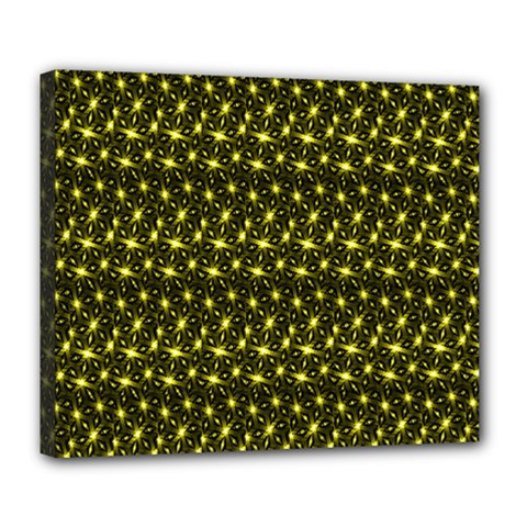 Digital Mandale Deluxe Canvas 24  X 20  (stretched) by Sparkle