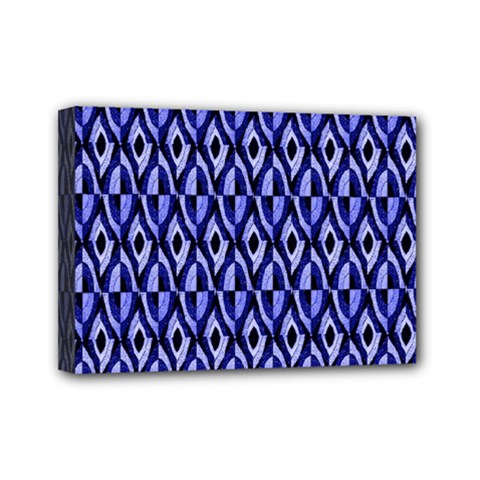 Blue Diamonds Mini Canvas 7  X 5  (stretched) by Sparkle