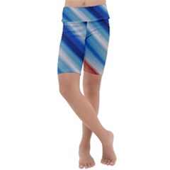 Violet Orange Kids  Lightweight Velour Cropped Yoga Leggings by Sparkle