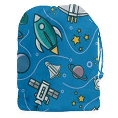 About Space Seamless Pattern Drawstring Pouch (3xl) by Vaneshart