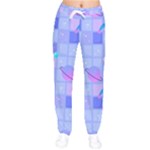 Seamless Pattern Pastel Galaxy Future Women velvet Drawstring Pants
