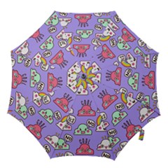 Cloud Seamless Pattern Hook Handle Umbrellas (large) by Vaneshart