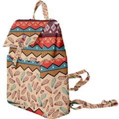 Ethnic Tribal Pattern Background Buckle Everyday Backpack by Vaneshart