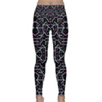 Lines And Dots Motif Geometric Seamless Pattern Lightweight Velour Classic Yoga Leggings