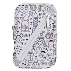 Big-collection-with-hand-drawn-objects-valentines-day Belt Pouch Bag (large) by Vaneshart