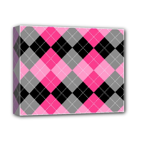 Seamless-argyle-pattern Deluxe Canvas 14  X 11  (stretched) by Vaneshart