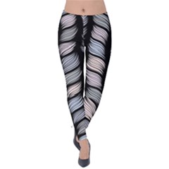 Seamless Pattern With Interweaving Braids Velvet Leggings by BangZart