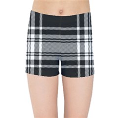 Pixel Background Design Modern Seamless Pattern Plaid Square Texture Fabric Tartan Scottish Textile Kids  Sports Shorts by BangZart