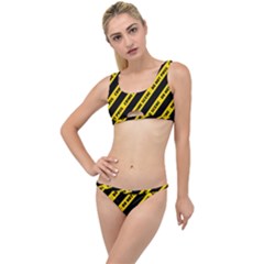 Warning Colors Yellow And Black - Police No Entrance 2 The Little Details Bikini Set by DinzDas