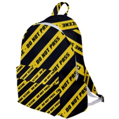Warning Colors Yellow And Black - Police No Entrance 2 The Plain Backpack by DinzDas