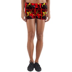 Working Class Hero - Welders And Other Handymen Are True Heroes - Work Yoga Shorts by DinzDas