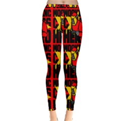 Working Class Hero - Welders And Other Handymen Are True Heroes - Work Inside Out Leggings by DinzDas