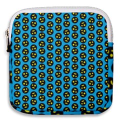 0059 Comic Head Bothered Smiley Pattern Mini Square Pouch by DinzDas