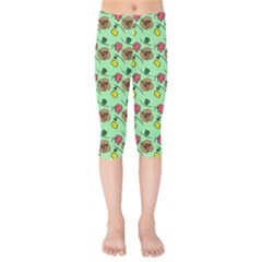 Lady Bug Fart - Nature And Insects Kids  Capri Leggings  by DinzDas